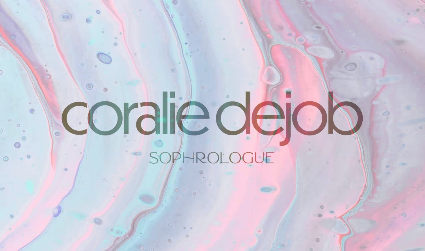 Screenshot of the coraliedejob sophrologue website's logo